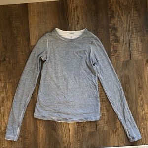 Ivivva longs sleeves reversible shirt size 10 gray